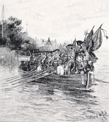 Das letzte Boot der Briten verlässt New York